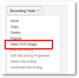 Make DVD Image of Tegrity recording