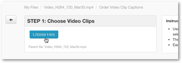 Select video clips 3Play Media video clip captioning