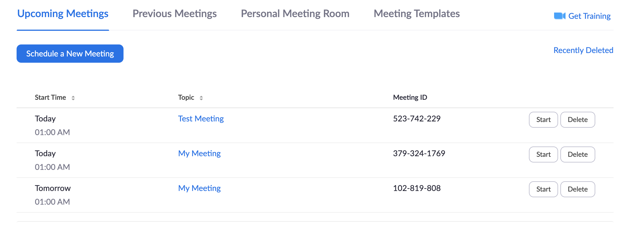 Place to add the stream url and the stream key, in Zoom, for a meeting