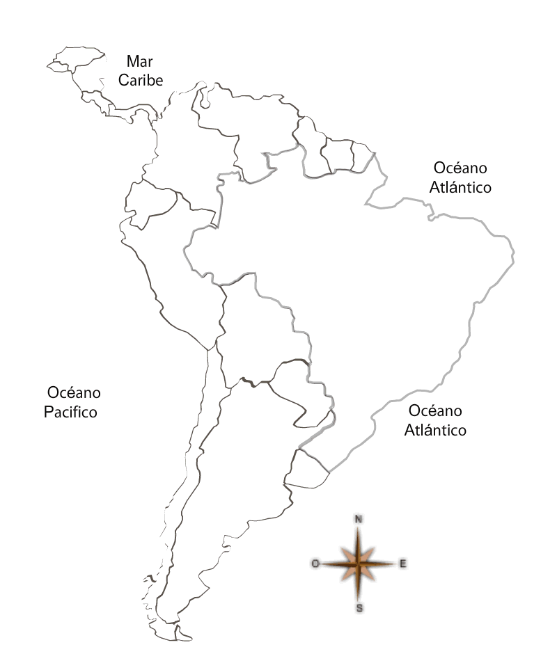 mapa sudamerica