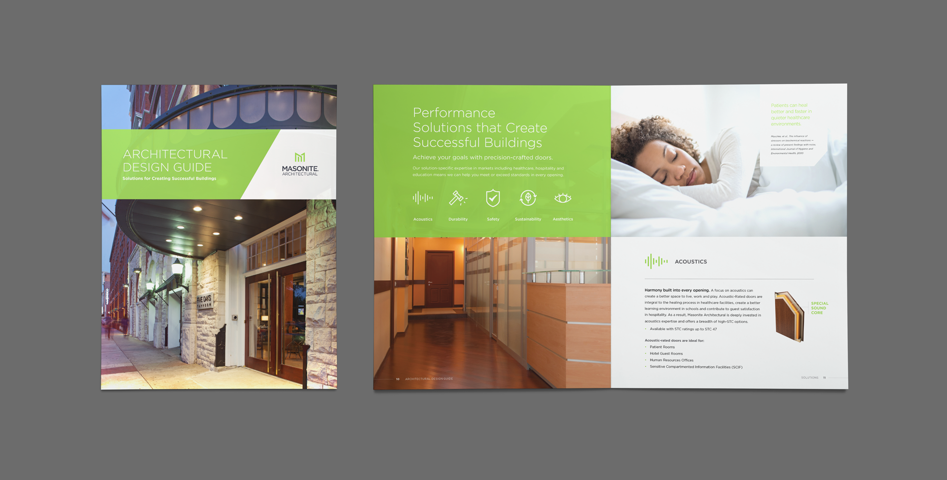 Masonite Architectural design brochure created by Interrupt