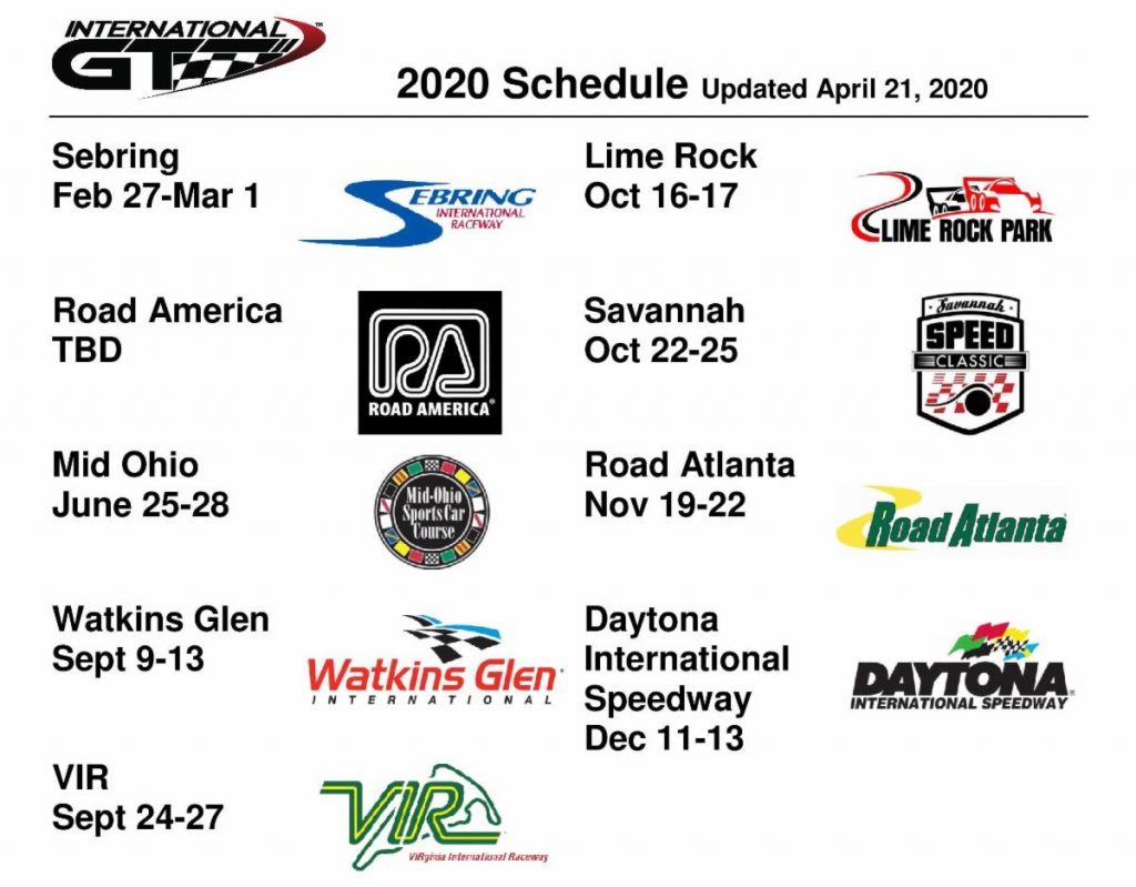international gt schedule