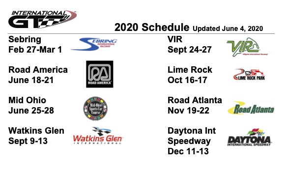 International GT 2020 Schedule