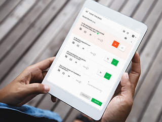 Mobile forms software on an ipad