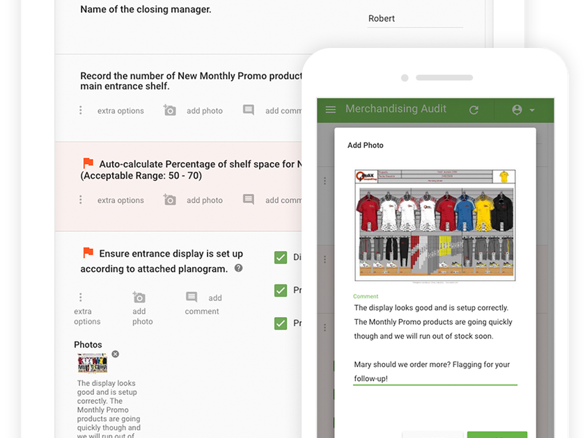 IntouchCheck Mobile Forms Software Merchandising Checklist Team Communication
