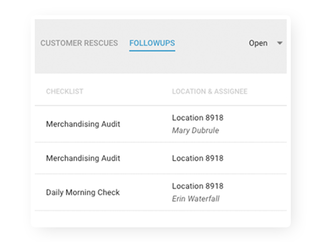 Customer Follow Ups