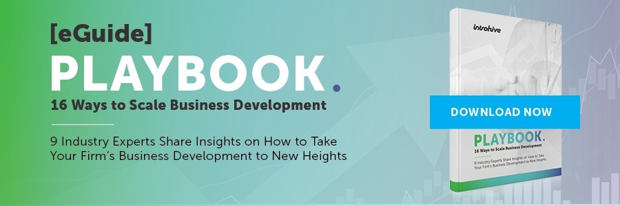 business development playbook for professional services