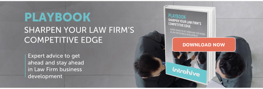 Introhive's Law Firm playbook on relationship capital and business development