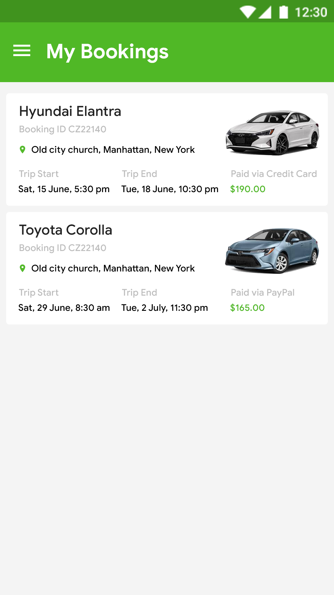 Carrentalbookingselfdrivingapp Ionic Marketplace