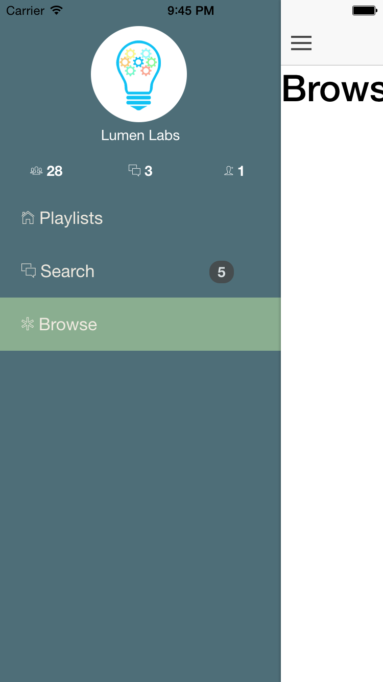 Frostedglasssidemenu Ionic Marketplace