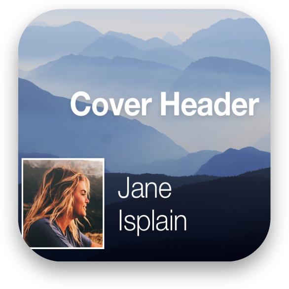 Ionic 2.x/3.x - Ionic Cover Header