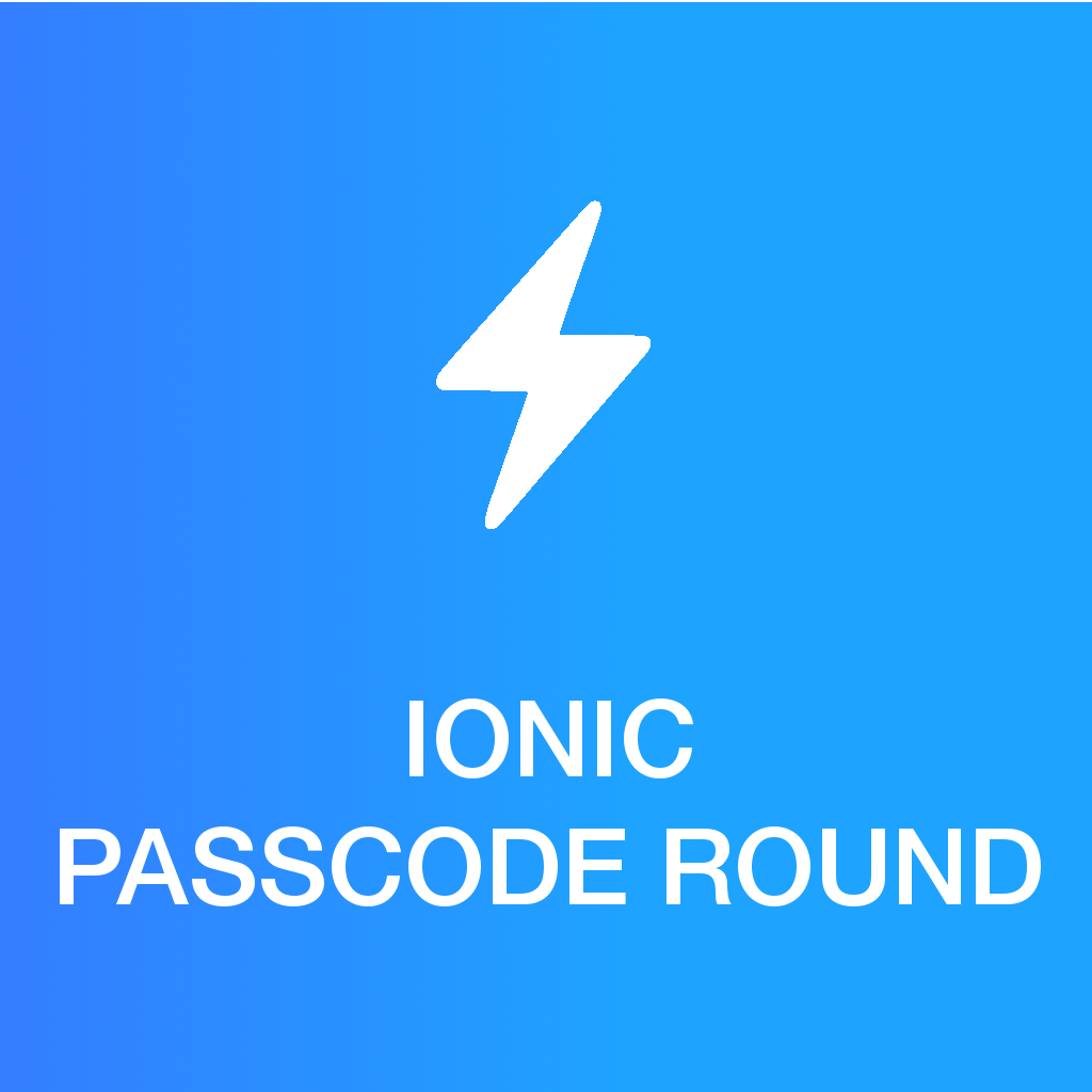 Ionic 2.x/3.x - Ionic Passcode Round