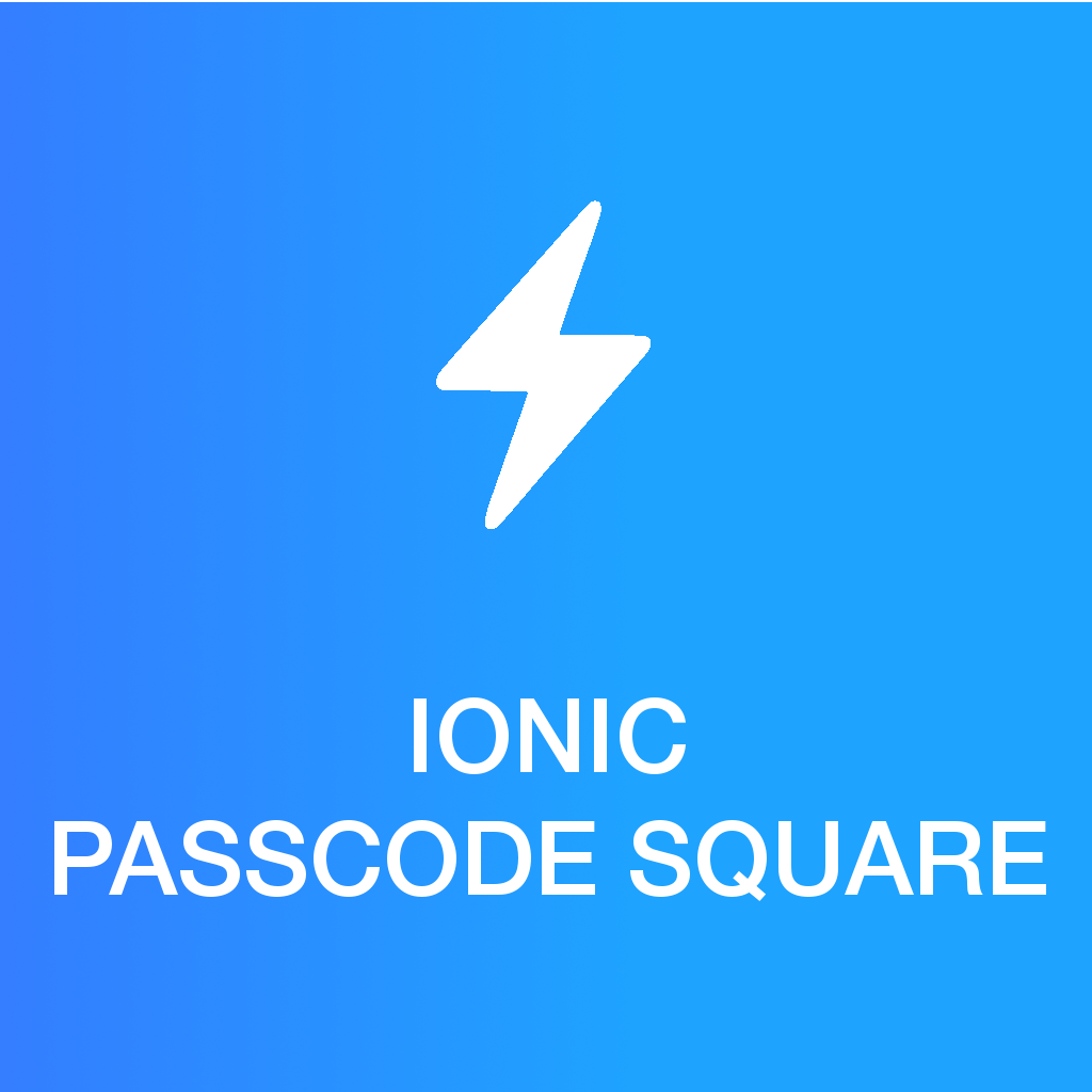 Ionic 2.x/3.x - Ionic Passcode Square