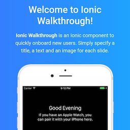 Ionic 2.x/3.x - Ionic Walkthrough