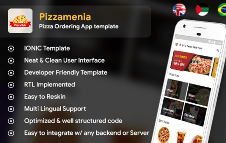 Modern Pizza Ordering App Ionic Marketplace