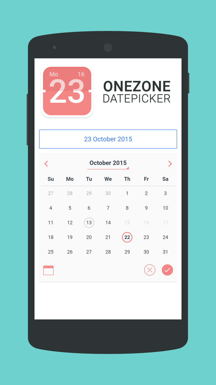 Onezone datepicker Ionic Marketplace