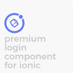 Premium Login Component for Ionic - Three Themes