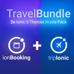 Travel Bundle - Ionic 3 ionBooking and tripIonic Themes