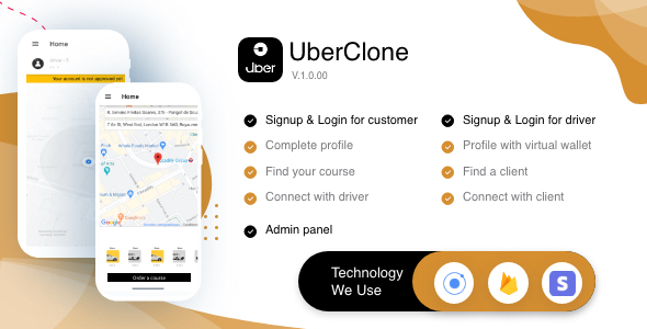 Uberclone-ionic-firebase - Ionic Marketplace