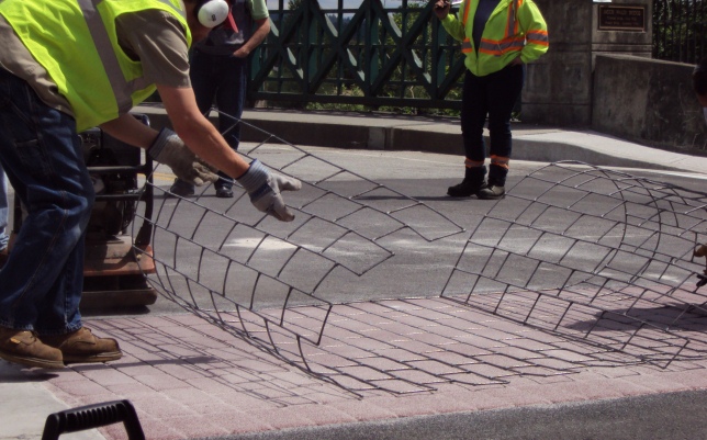 StreetPrint Wire Rope Stamped Asphalt Template