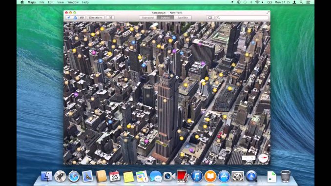 How to control Maps in OS X Mavericks with gestures