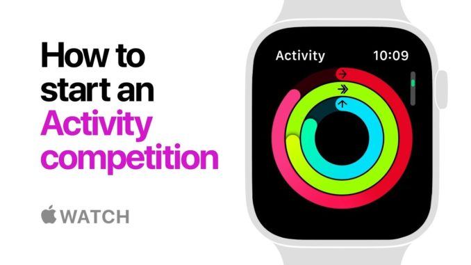 Apple Watch Series 4 — How to Start an Activity Competition — Apple