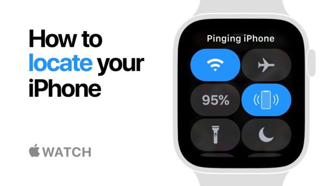 Apple Watch Series 4 — How to locate your iPhone — Apple