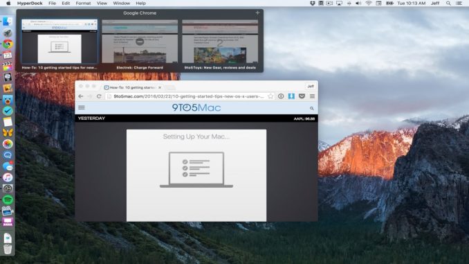 HyperDock: Add app preview windows to the Dock on OS X