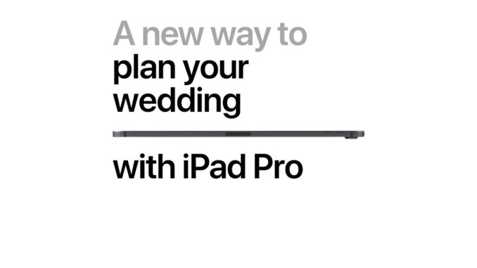 iPad Pro — A new way to plan your wedding — Apple
