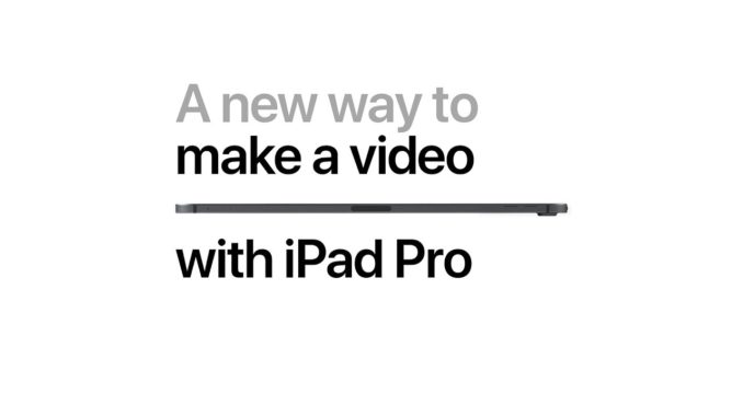 iPad Pro — A new way to make a video — Apple