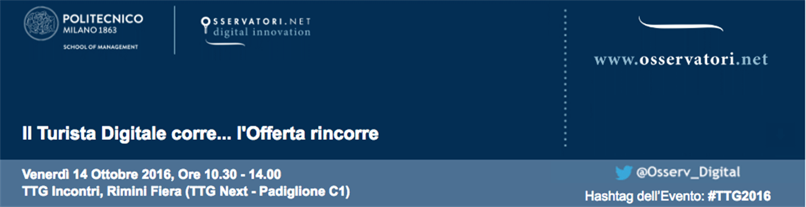 Il Turista Digitale corre... l'Offerta rincorre 