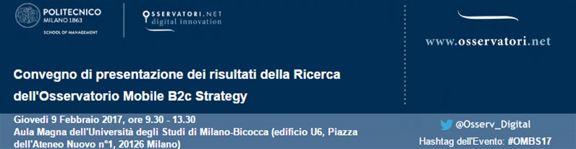 Convegno di presentazione dei risultati della Ricerca dell'Osservatorio Mobile B2c Strategy 