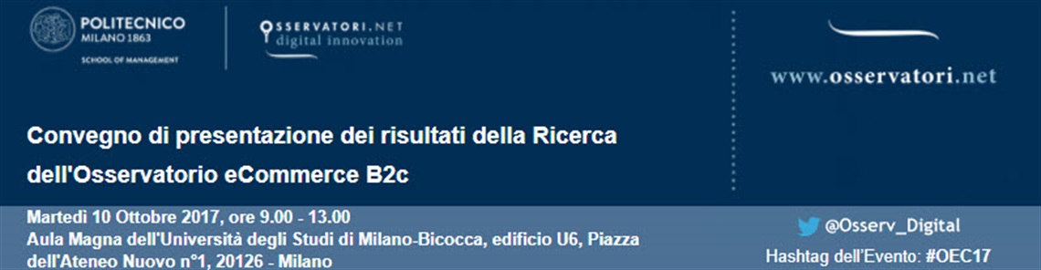 Convegno di presentazione dei risultati della Ricerca dell'Osservatorio eCommerce B2c 