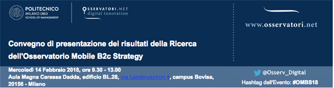 Convegno di presentazione dei risultati della Ricerca dell'Osservatorio Mobile B2c Strategy