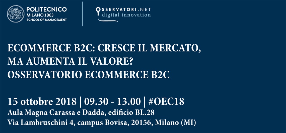 ECommerce B2C: cresce il mercato, ma aumenta il valore?