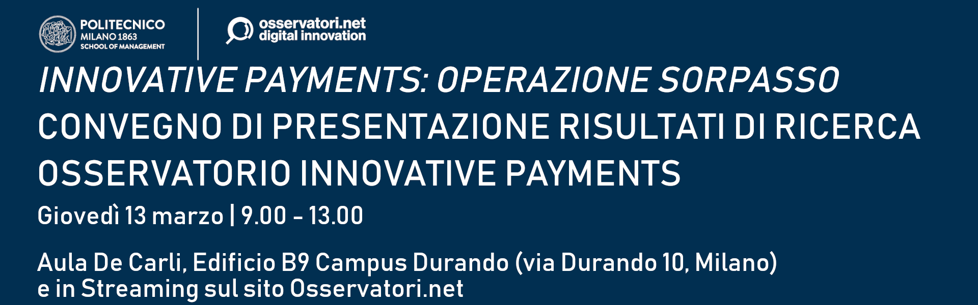Innovative Payments: operazione sorpasso