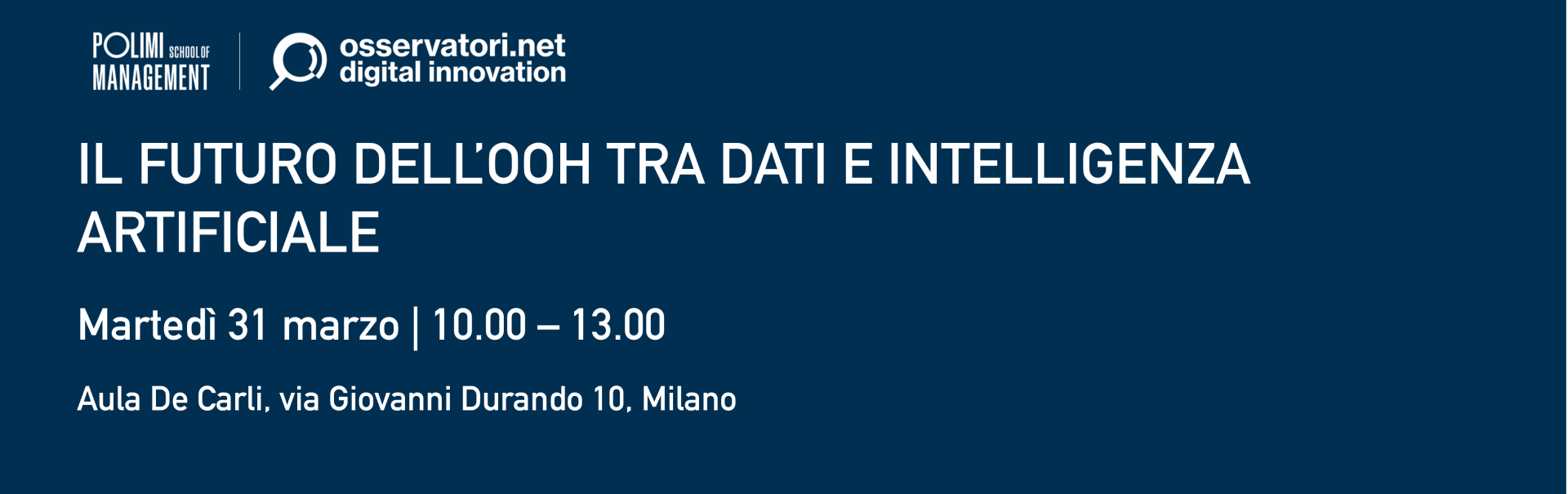 Il futuro dell’OOH tra dati e Intelligenza Artificiale Il futuro dell’OOH tra dati e Intelligenza Artificiale