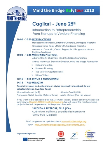 Programma della giornata 25 giugno