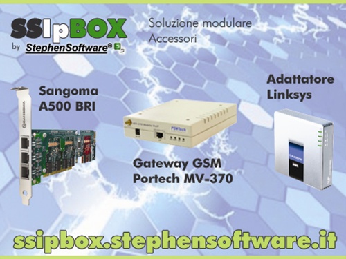 SSIpBOX dispone di accessori per espandere le proprie funzionalità.