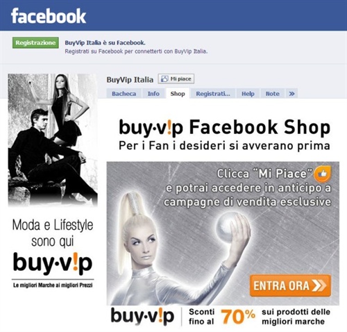 BuyVIP Facebook shop
