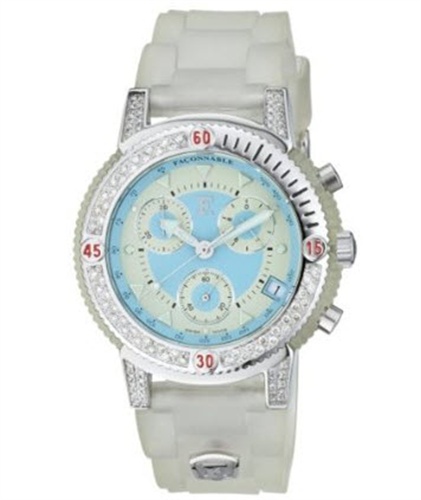 Faconnable Aquadiamonds full white 170007003- Orologio da uomo 
EURO 605,02*