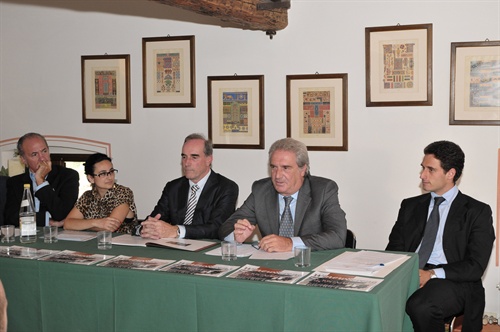 I relatori della conferenza stampa