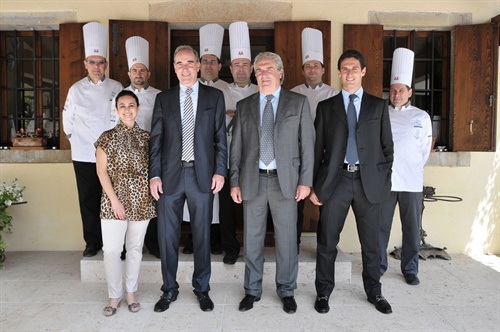 La famiglia Serena con i cuochi del Team Veneto Chef
