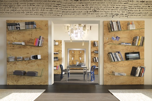 LIBRERIA SIDNEY / SIDNEY BOOKCASE 
Art. 945 Col. 61 ?n. Naturale / Art. 945 Col. 61 Natural ?nishing 
Dim. / Size cm 136x h.220 