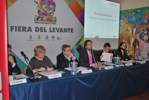 Un momento della conferenza stampa di Smau Bari