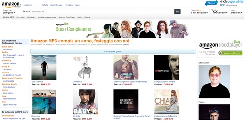 Amazon MP3 Store compie un anno