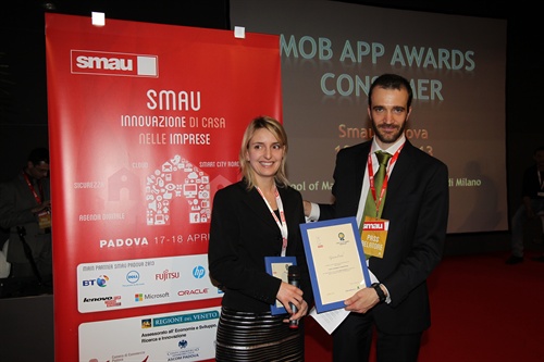 GeniusFood riceve il premio Mob App Award per la categoria Mobile Utility, Strumenti e Produttività