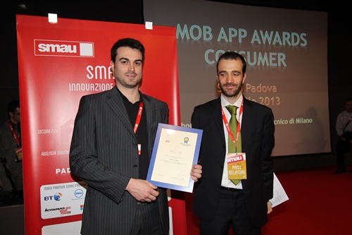Where's up riceve il premio Mob App Award per la categoria Servizi al Cittadino