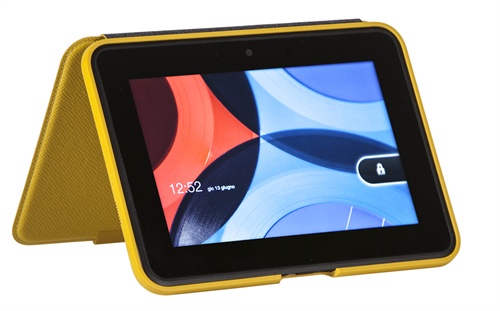 Custodia Amazon in pelle con supporto verticale per Kindle Fire HD 8,9'' - Colore Giallo