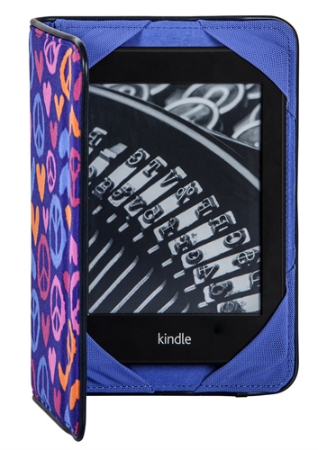 BUILT - Summer of Love Custodia sottile a portafoglio per Kindle Fire, colore: Indaco - BUILT